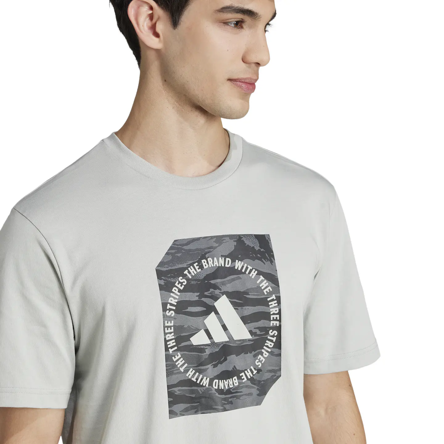 Polera Gris Hombre Adidas JI6762 4
