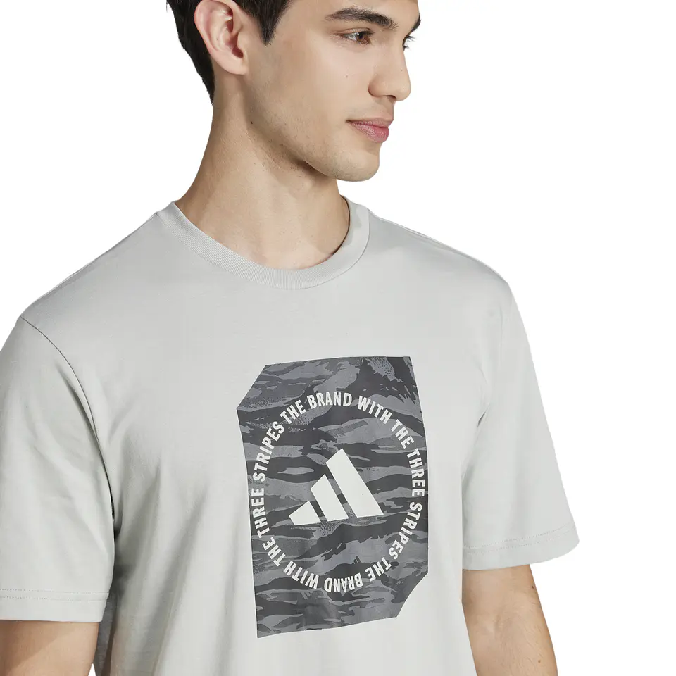 Polera Gris Hombre Adidas JI6762 4