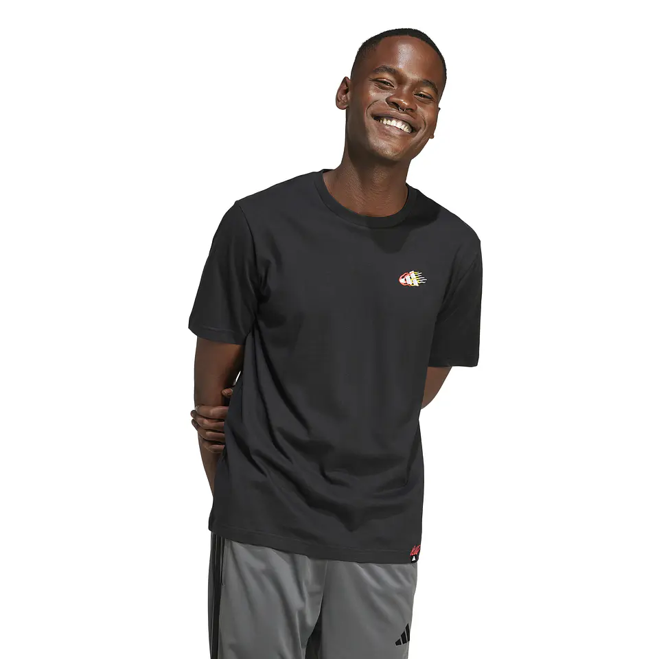 Polera Negra Hombre Adidas JJ3979 1