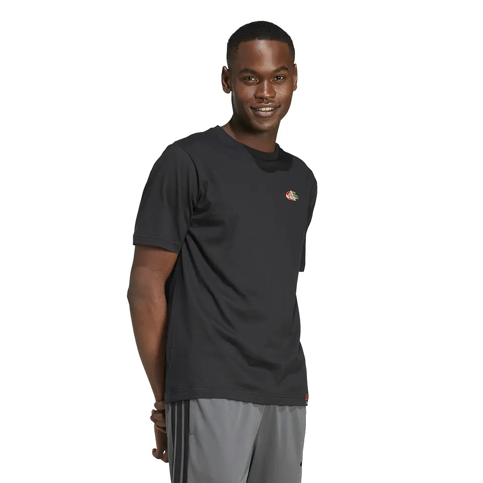 Polera Negra Hombre Adidas JJ3979 3