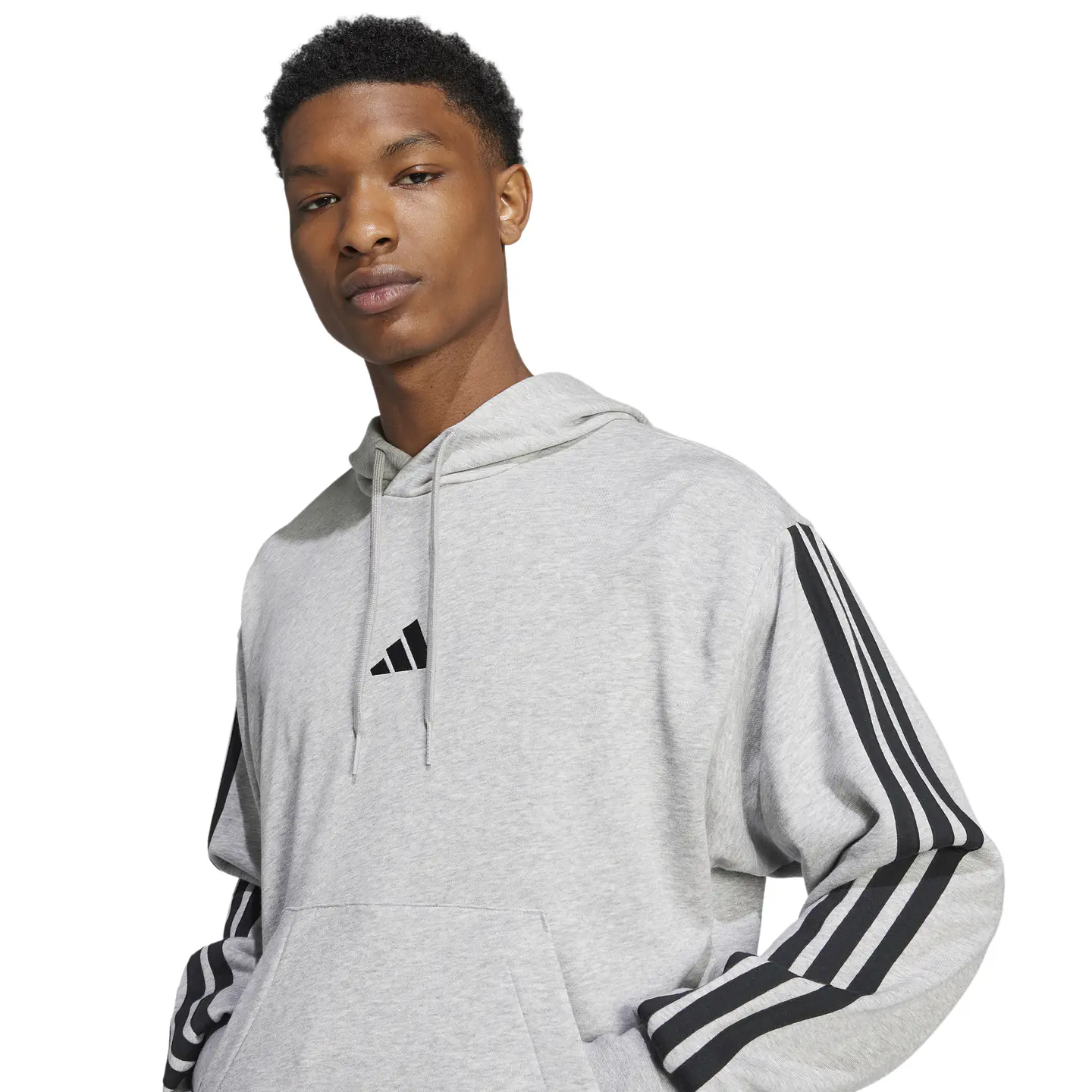 Poleron Gris Hombre Adidas JD1871 4