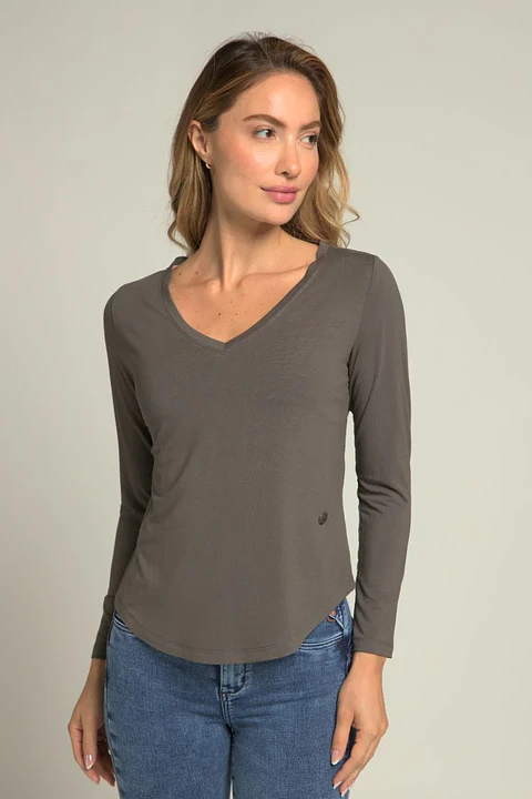 Polera Gris Mujer Amalia 5072