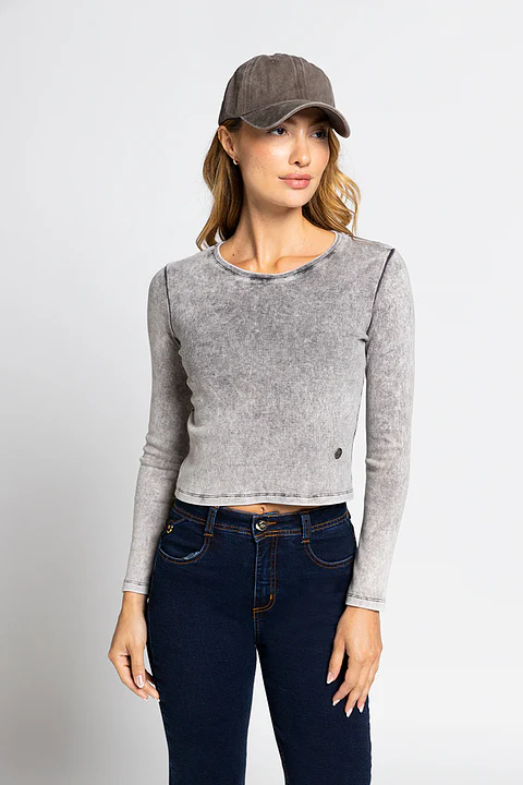 Polera Gris Mujer Amalia 5174