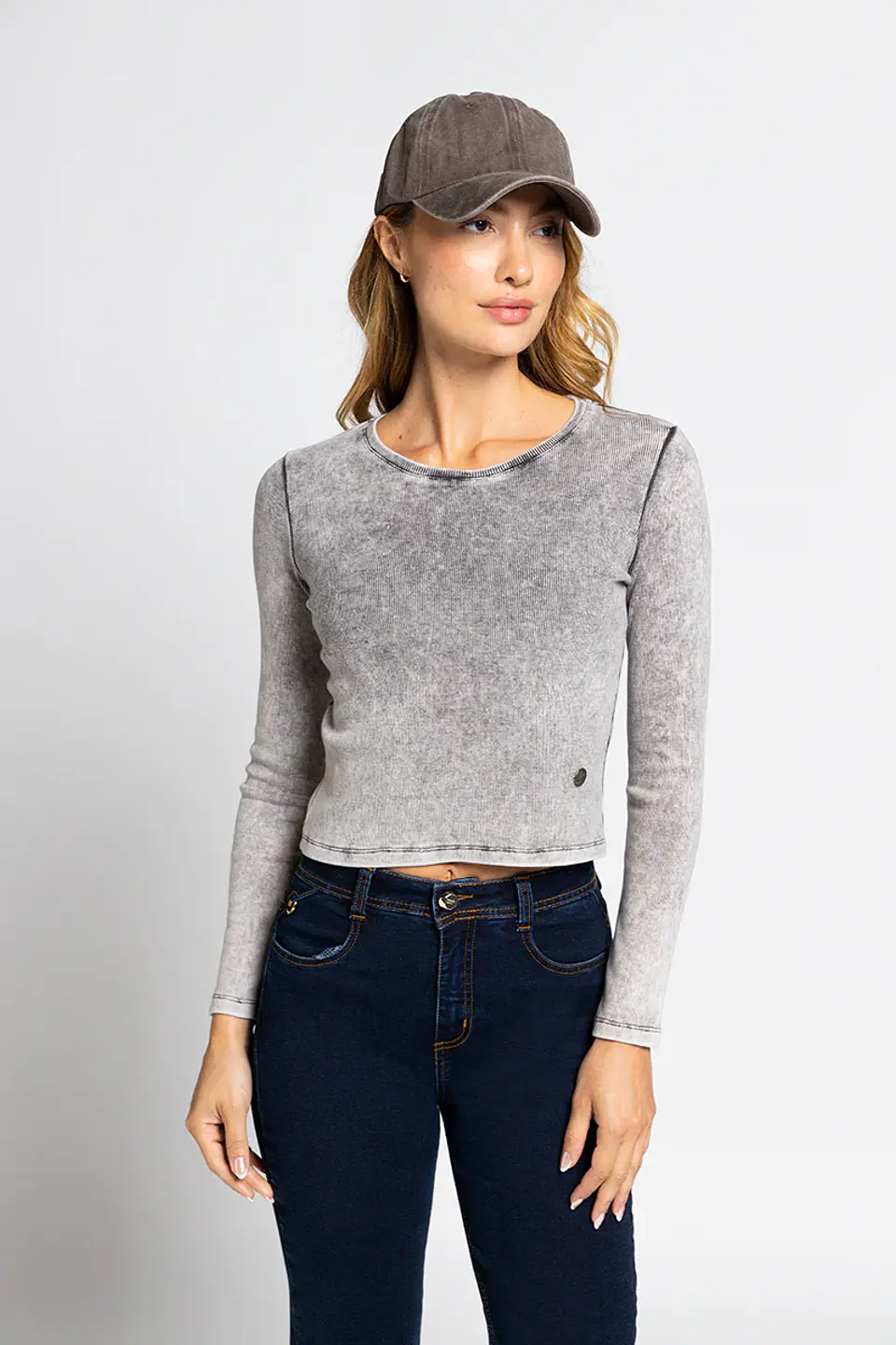 Polera Gris Mujer Amalia 5174 1