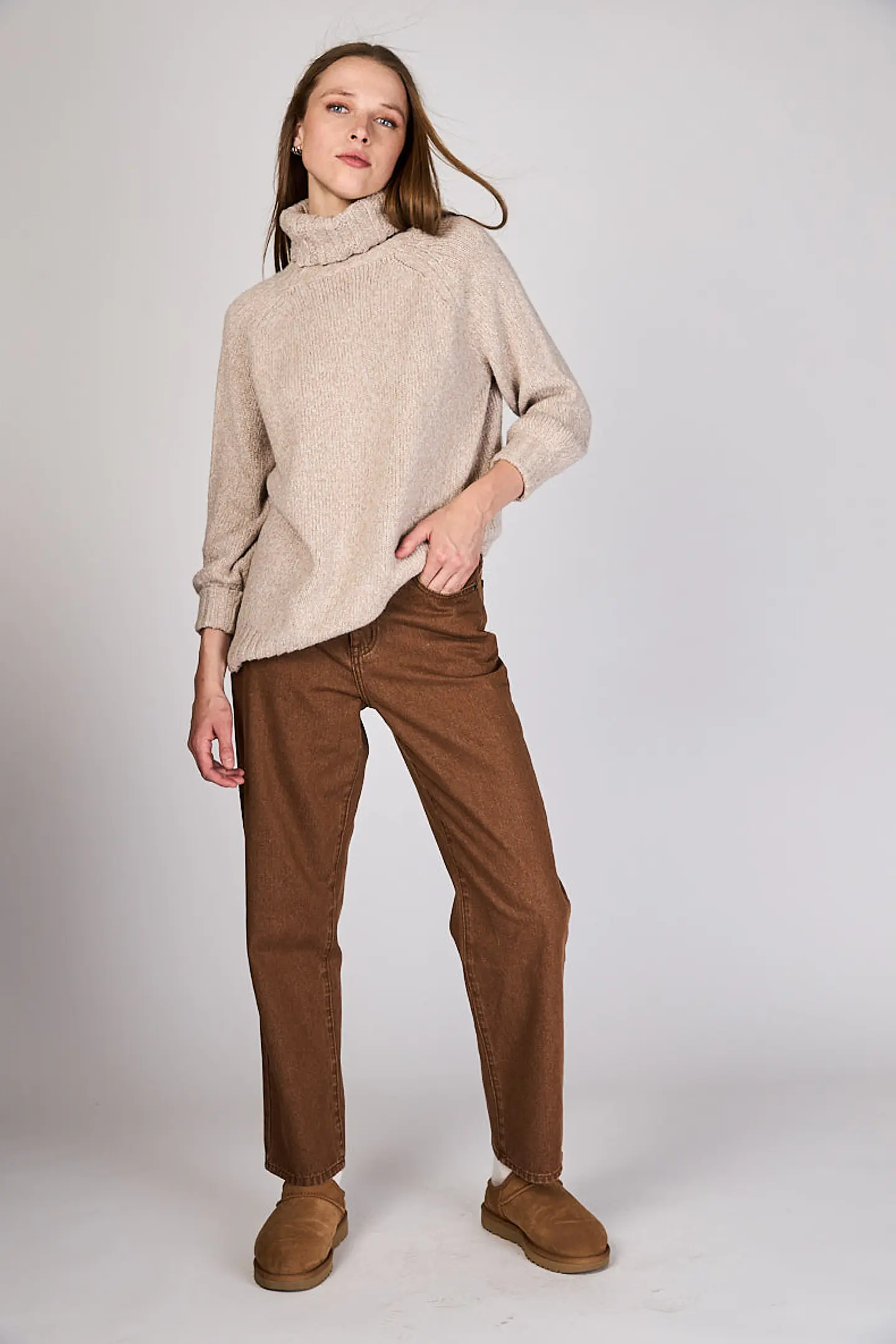 Sweater Beige Mujer Eclipse 25F34818 4
