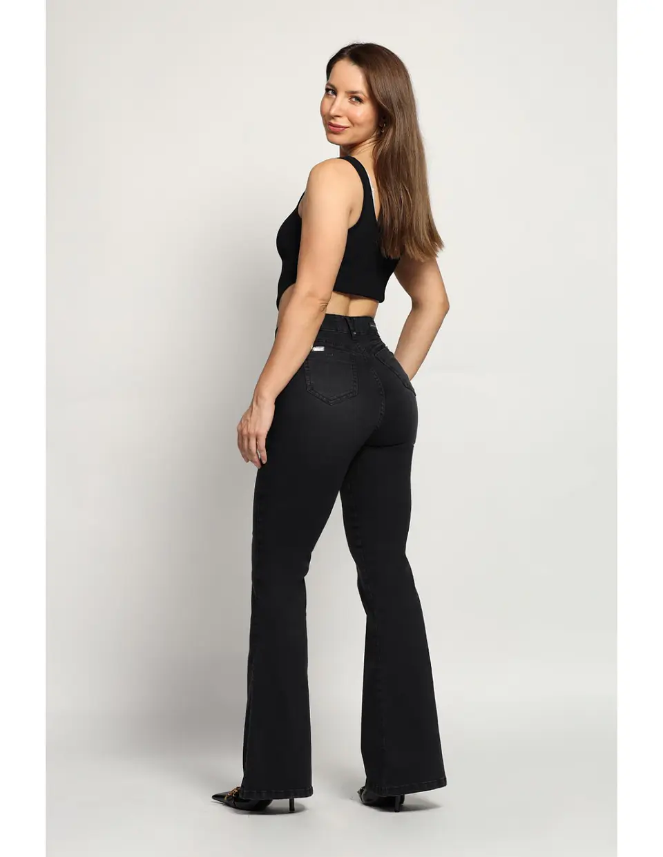 Jeans Negro Mujer Mohicano 3869 3