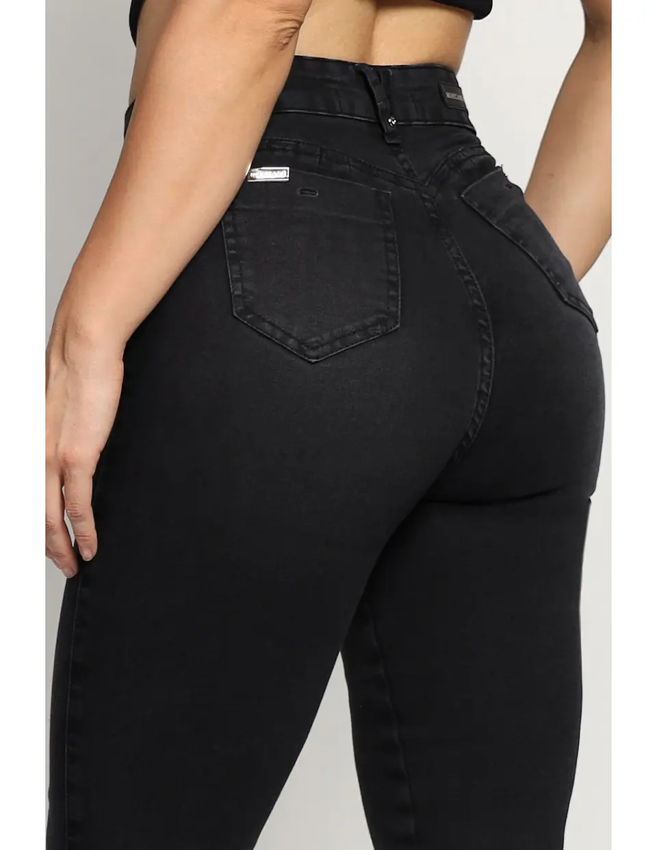 Jeans Negro Mujer Mohicano 3869 4