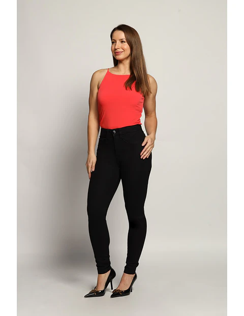 Jeans Negro Mujer Mohicano 3877