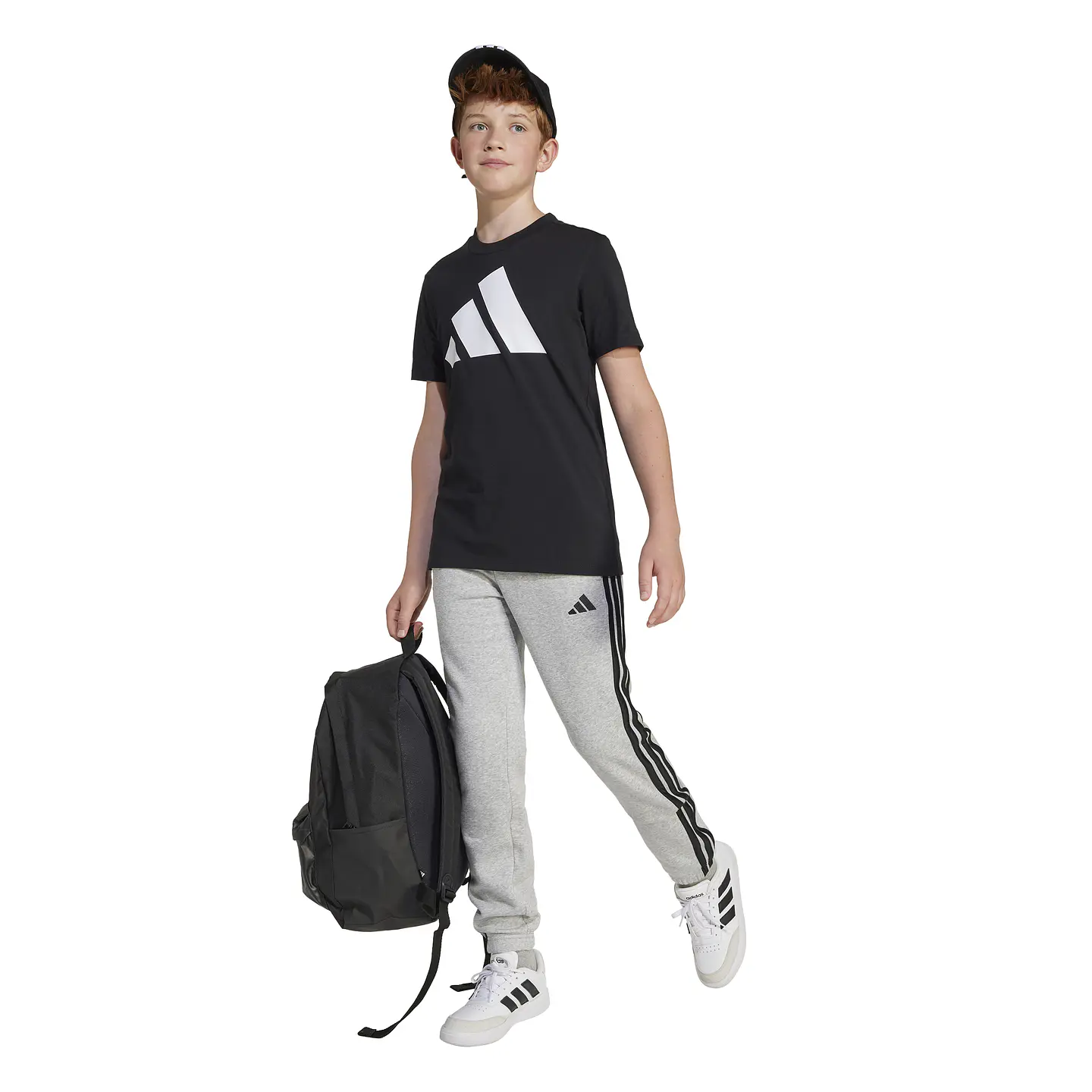 Pantalon de Buzo Gris Juvenil Adidas JE0304 3