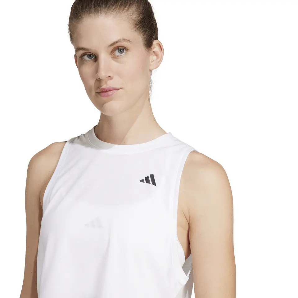 Polera S/M Blanca Mujer Adidas JF1026 5