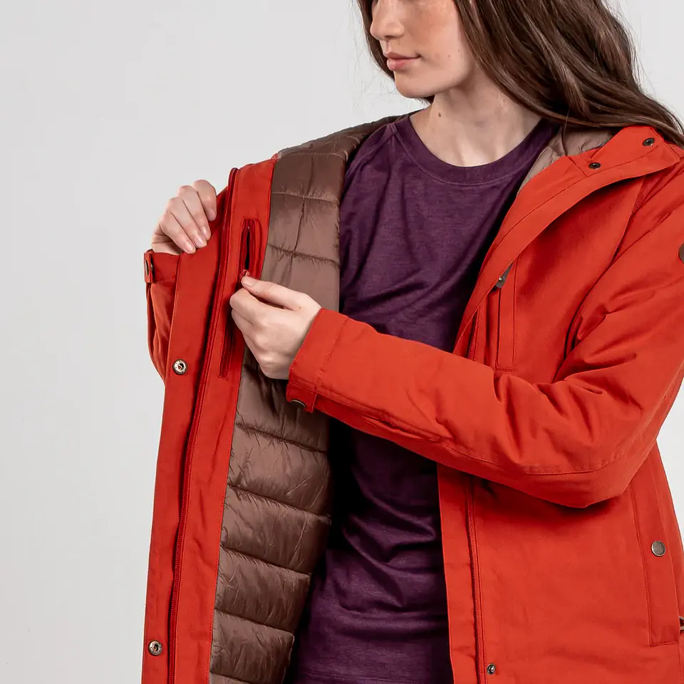 Parka Naranja Mujer Kilimanjaro SAVANI 2
