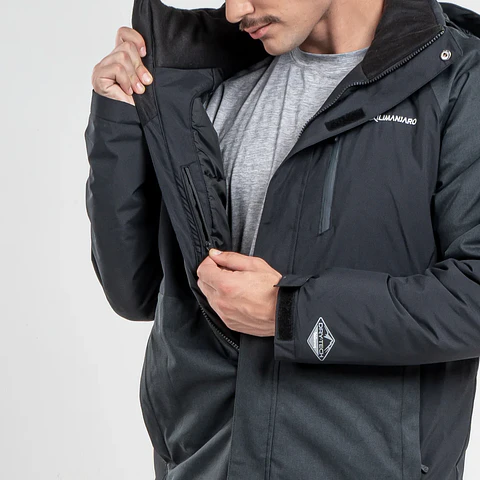 Parka Negro Hombre Kilimanjaro ROVER