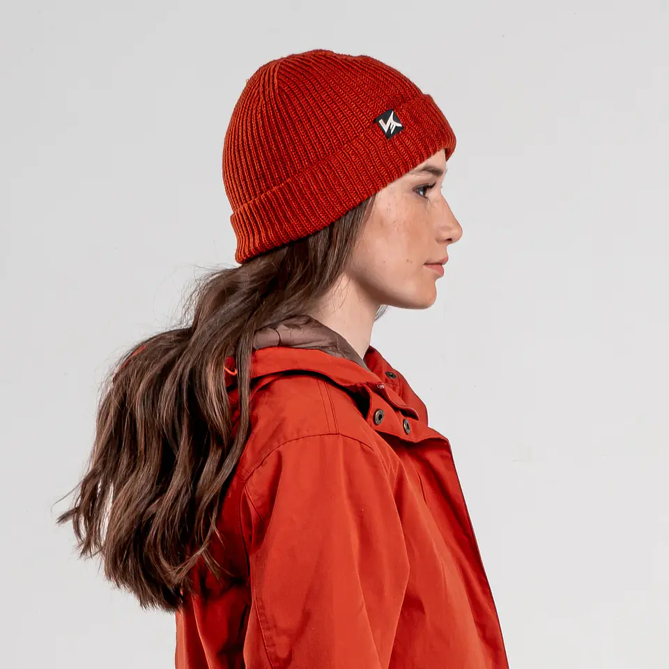 Gorro de Lana Naranja Hombre Kilimanjaro SIKAN 4