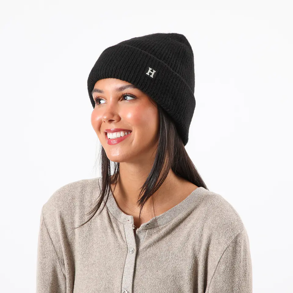 Gorro de Lana Negro Unisex Humana 3733520200038 3