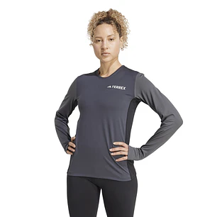 Polera Gris Mujer Adidas JC8200