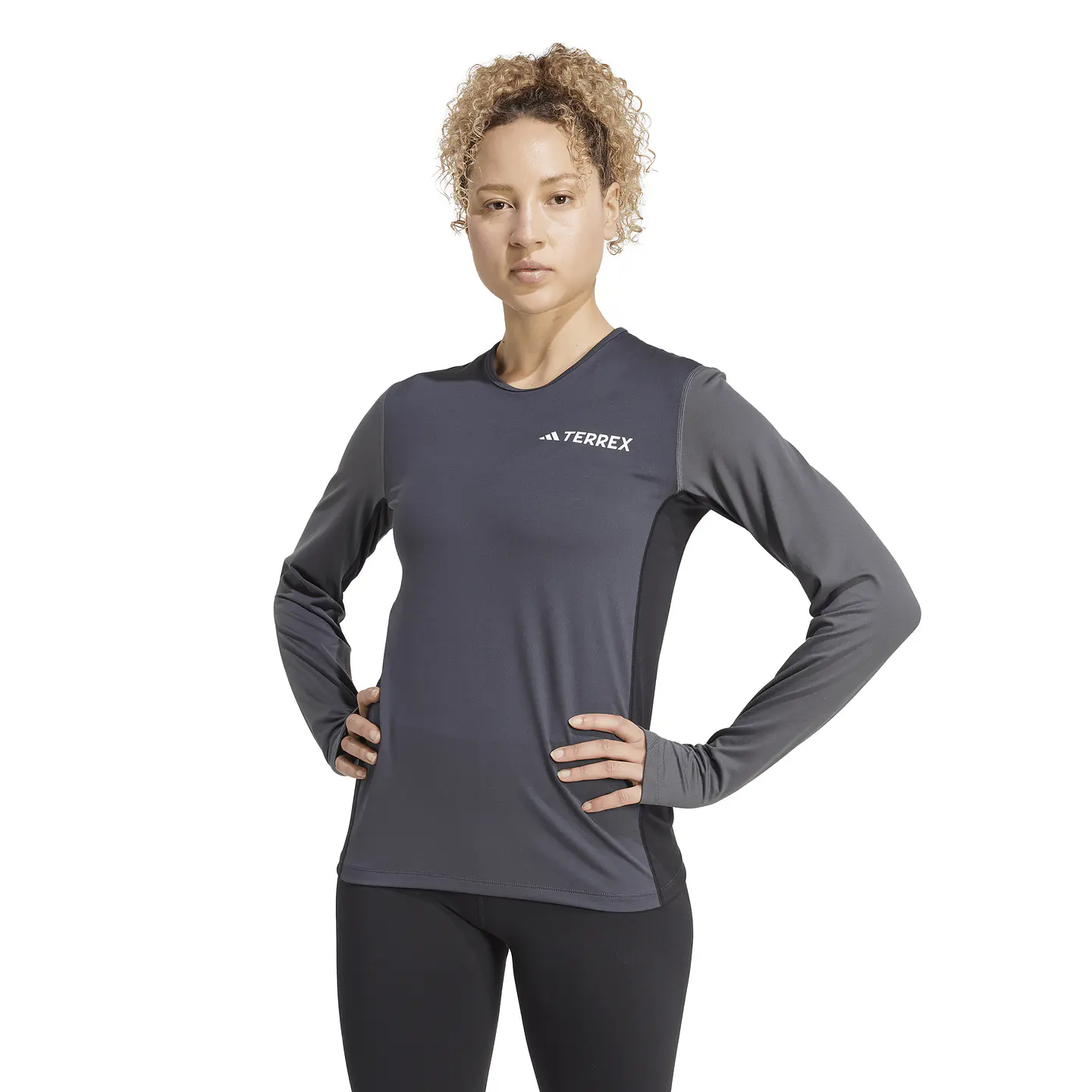 Polera Gris Mujer Adidas JC8200 1