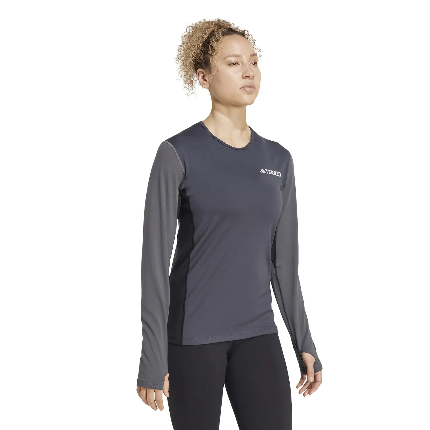 Polera Gris Mujer Adidas JC8200 3