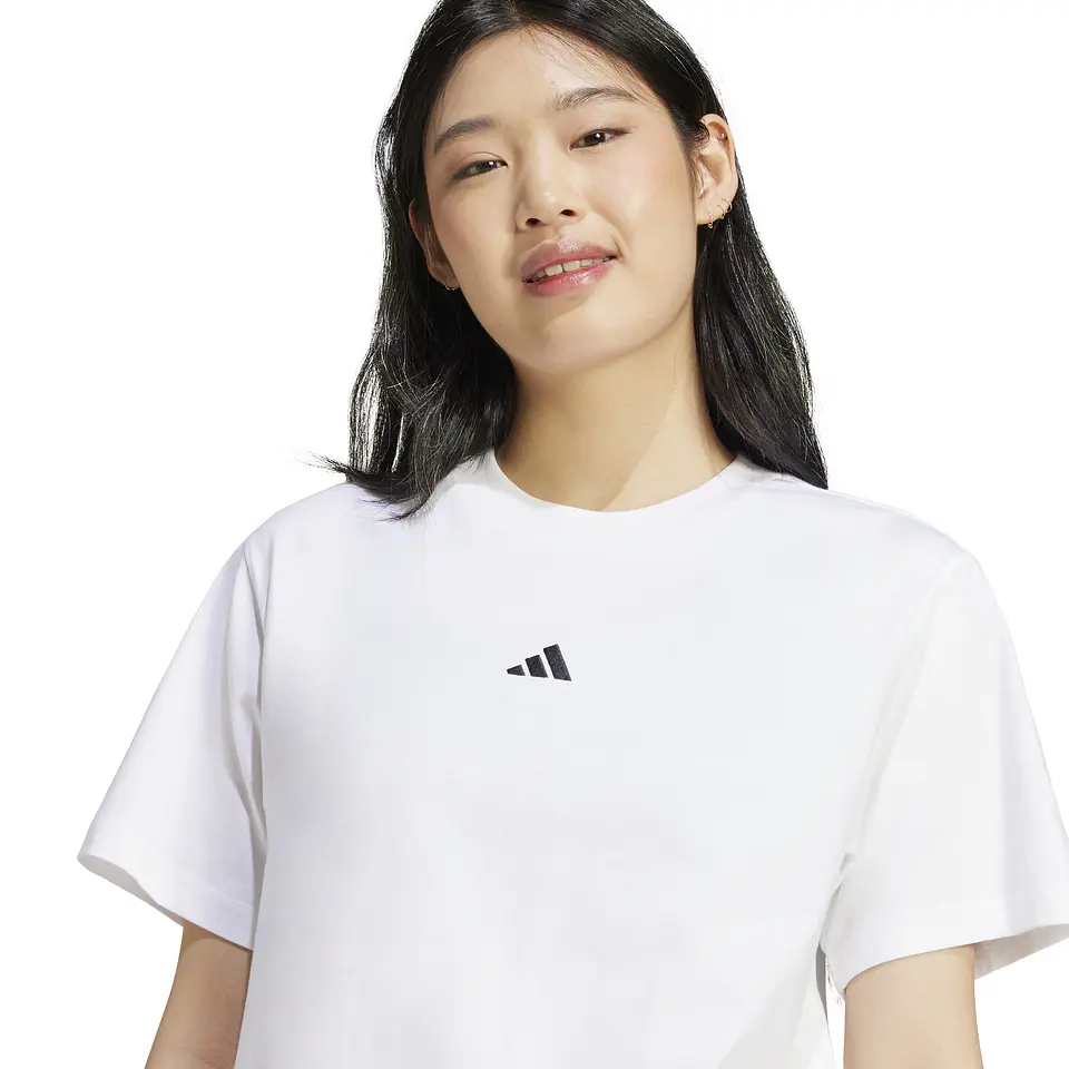 Polera Blanca Mujer Adidas JC5944 4