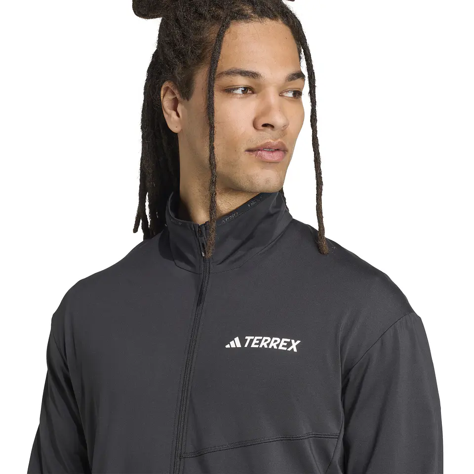 Poleron Negro Hombre Adidas JM0141 4