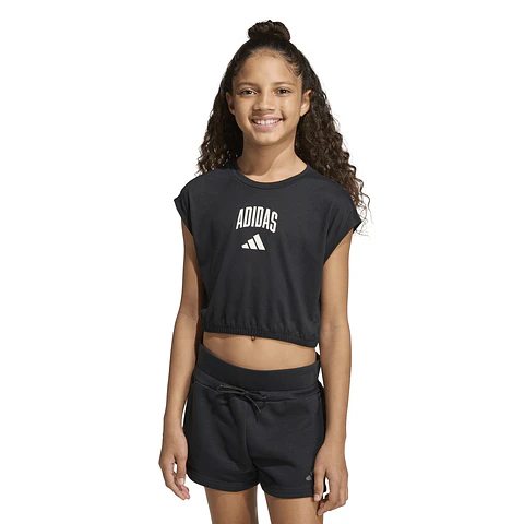 Polera Negra Juvenil Adidas KC4590