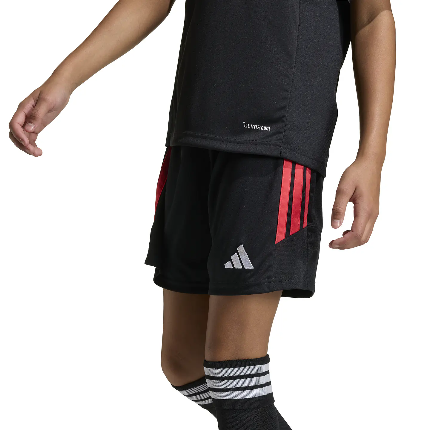 Polera Negra Juvenil Adidas KB1326 5