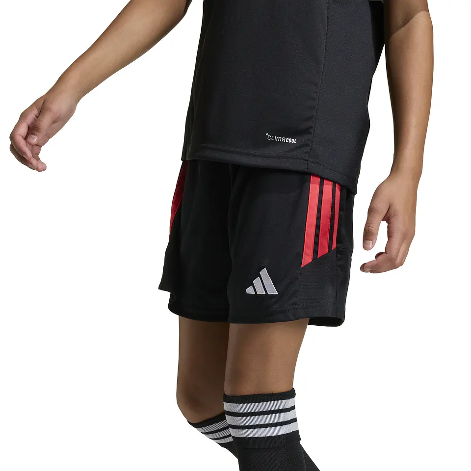 Polera Negra Juvenil Adidas KB1326 5