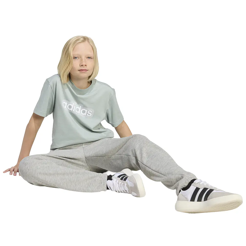 Polera Celeste Juvenil Adidas JZ7812 3