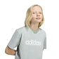 Polera Celeste Juvenil Adidas JZ7812 - Miniatura 4
