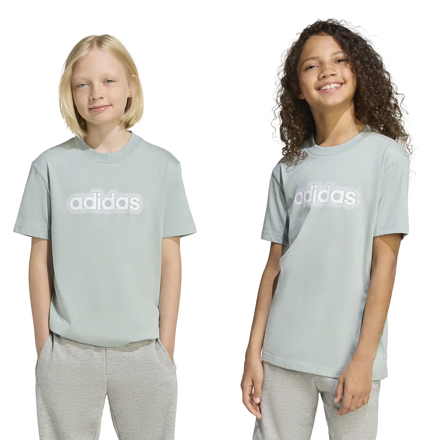 Polera Celeste Juvenil Adidas JZ7812 7