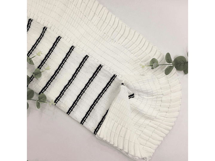 Cobija Blanco y Azul 1