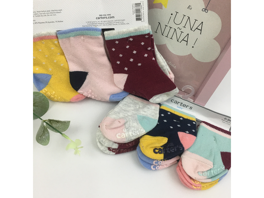 Set por 6 Pares de Media Carter 1