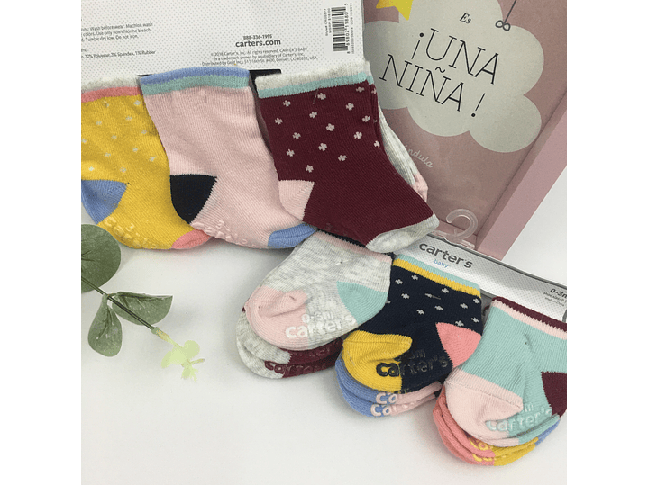 Set por 6 Pares de Media Carter 1