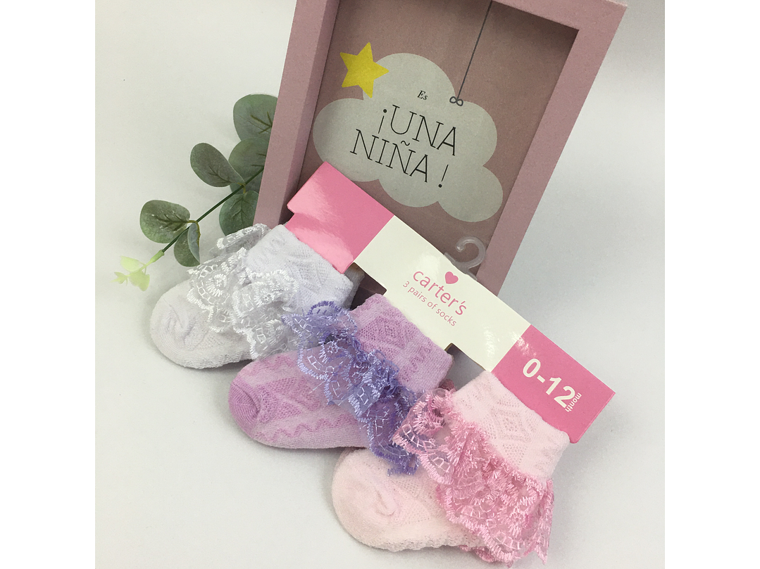 Medias Carter Set Por 3 Pares 1