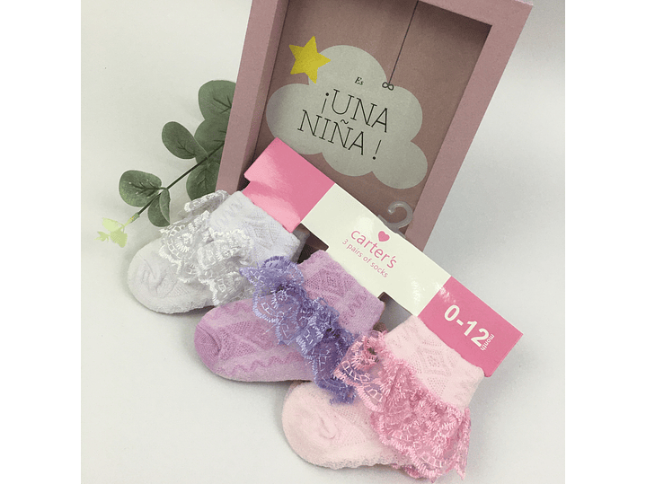 Medias Carter Set Por 3 Pares 1