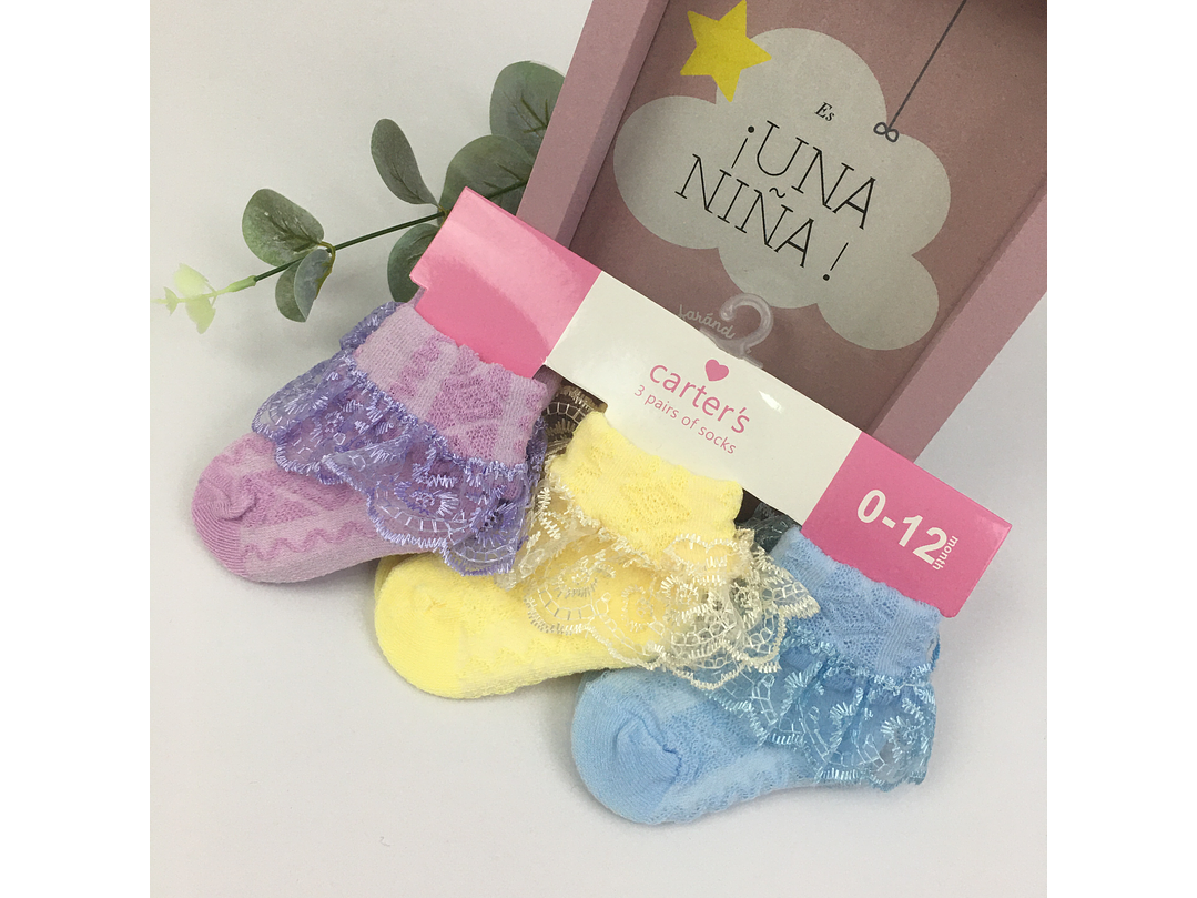 Medias Carter Set Por 3 Pares 2
