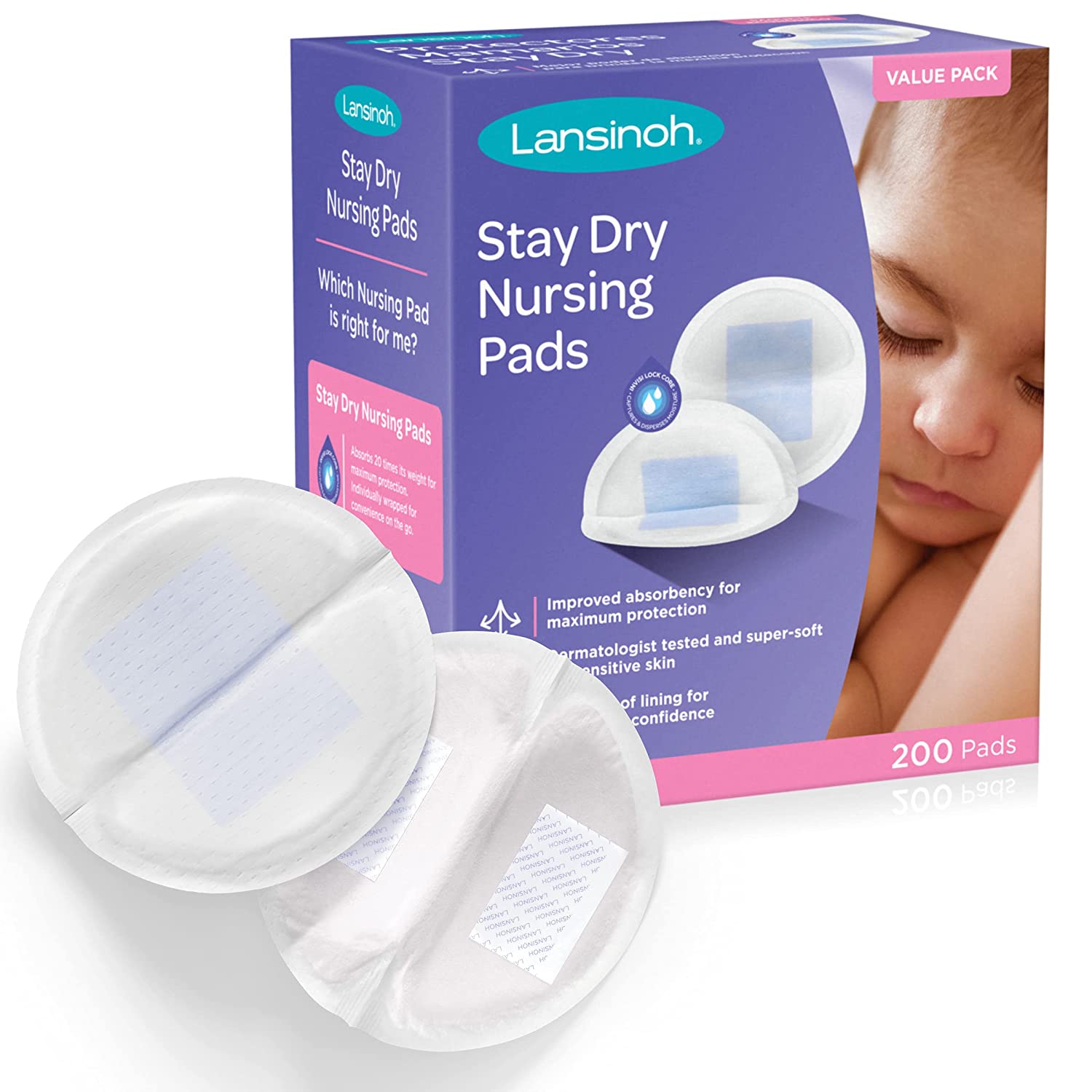 Medela Safe & Dry - Almohadillas de lactancia desechables ultra delgadas,  120 almohadillas para lactancia materna, diseño a prueba de fugas, delgado  y