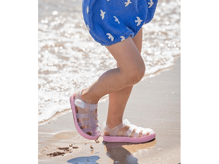 Sandalia Igor Nico Transparente Rosa 1