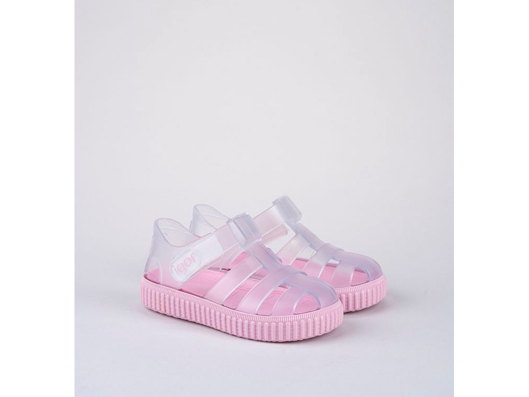 Sandalia Igor Nico Transparente Rosa 3