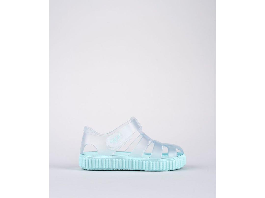 Sandalia Igor Nico Transparente Aguamarina  3