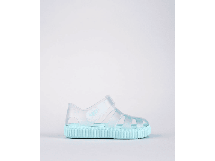 Sandalia Igor Nico Transparente Aguamarina  3