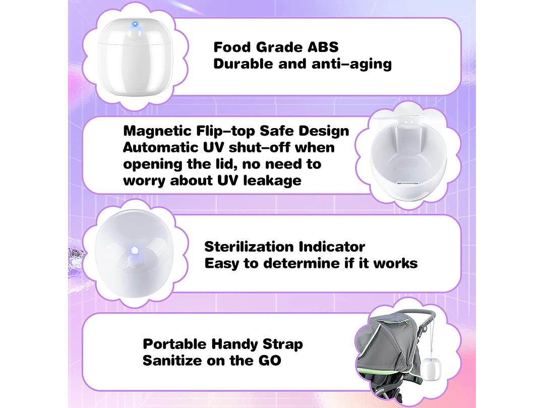 Esterilizador Portatil De Chupetes 4