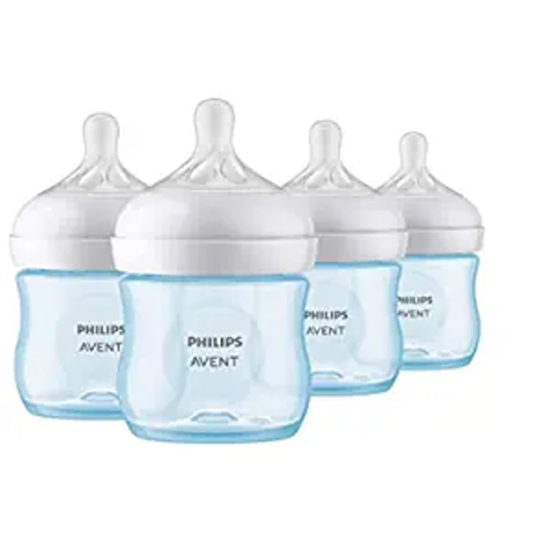  Philips Avent - Biberón natural, transparente, 4 onzas : Bebés