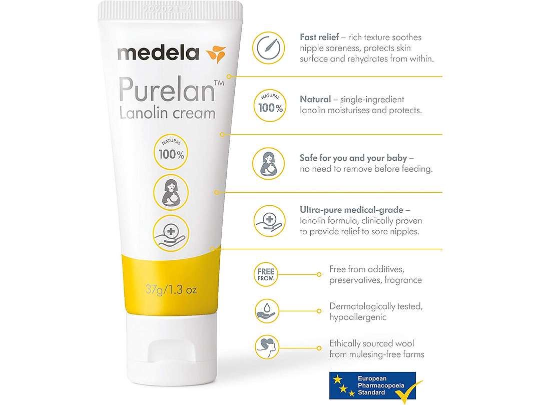 Crema Para Pezones Purelan Lanolina 100% Natural 4