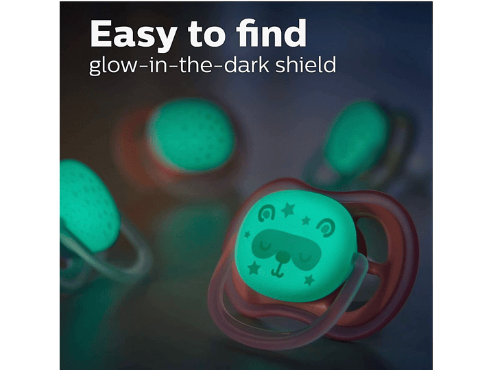 Chupos Avent Ultra Air Nighttime 6-18M 3