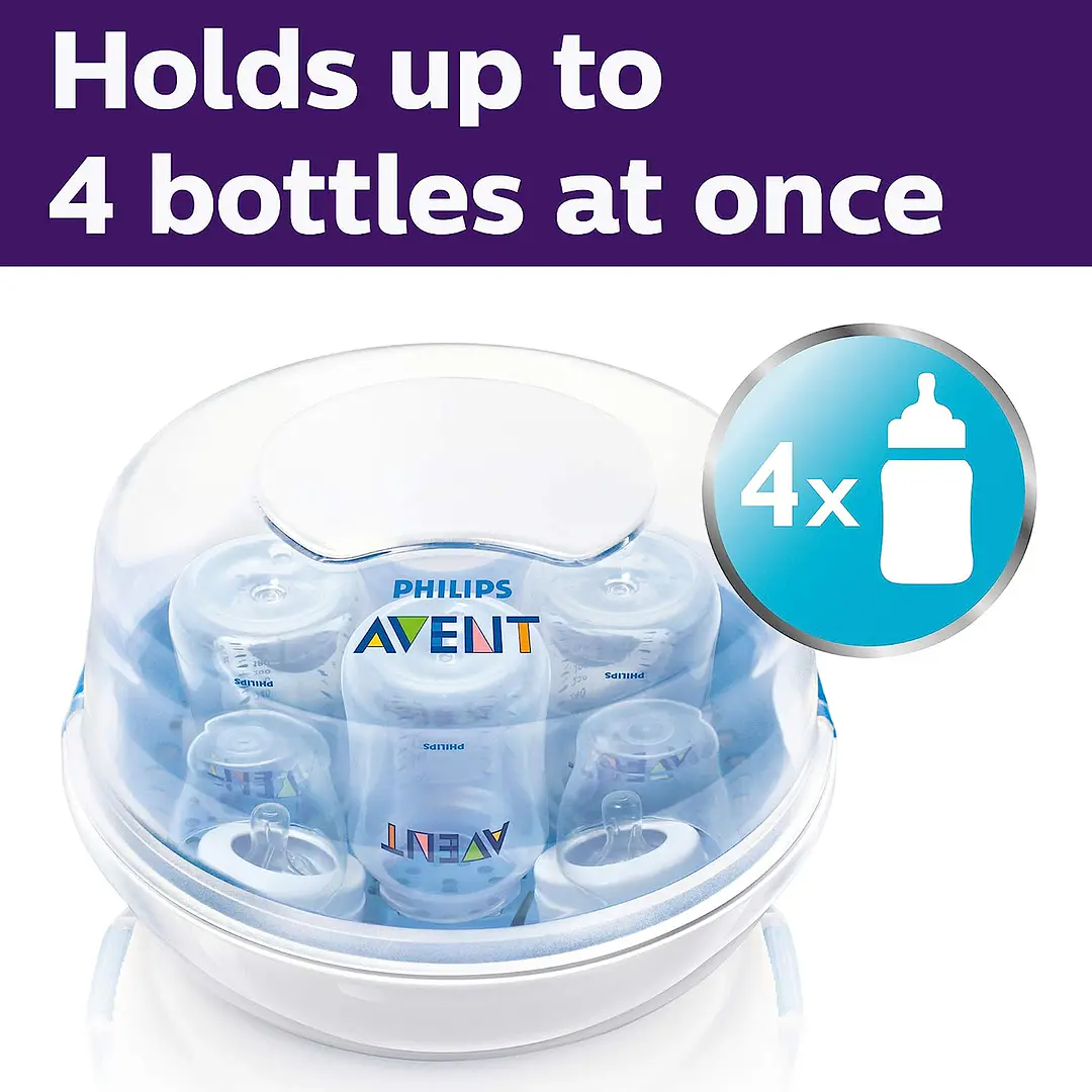 Philips Avent Set Esterilizador Microondas Con Biberones