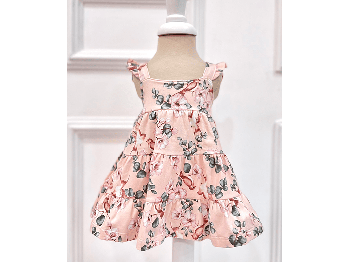 Vestido Flores Rosa  2023 1