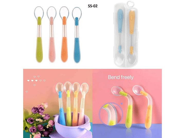 Set Cucharas Ergonómica Silicon  1
