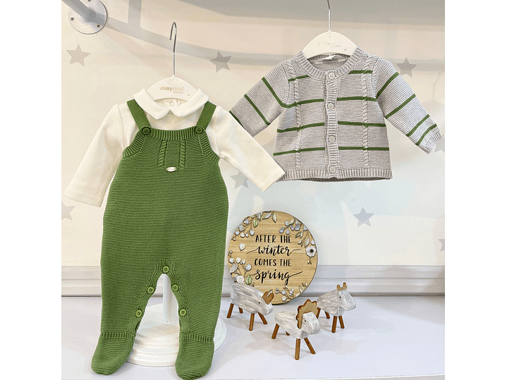 Primera Puesta Mayoral 3 Piezas Pricot Better Cotton Recién Nacido 1