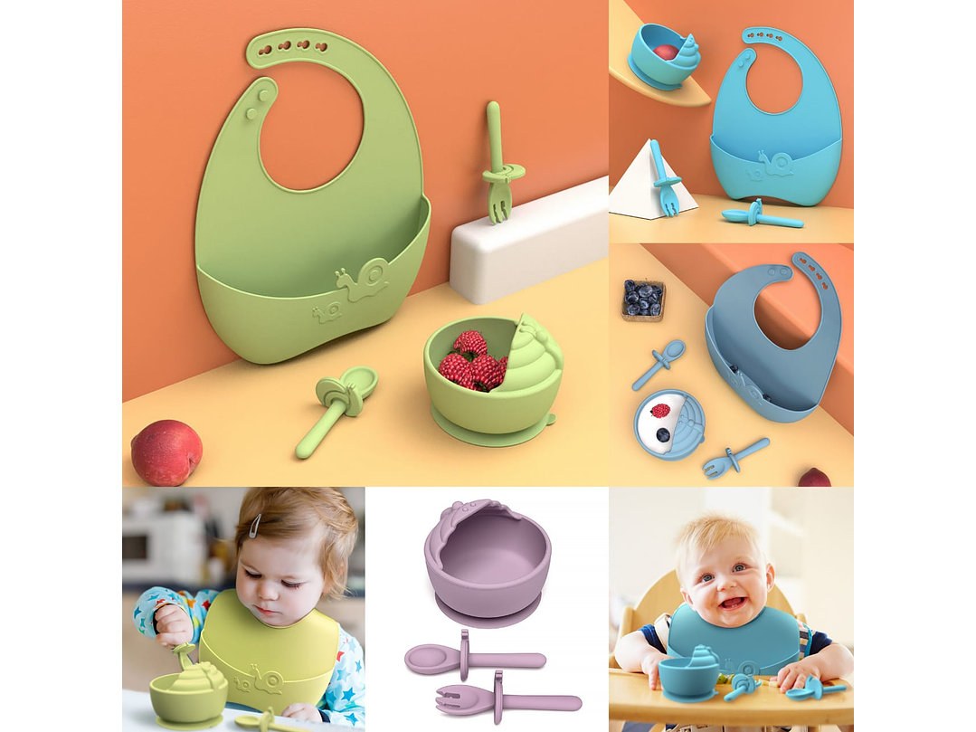 Set Alimentacion Complementaria Silicona 1