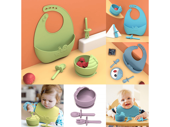 Set Alimentacion Complementaria Silicona 1